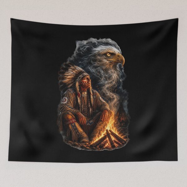 Item preview, Spirit Eagle Rising From Fire designed and sold by FREENATION2026.