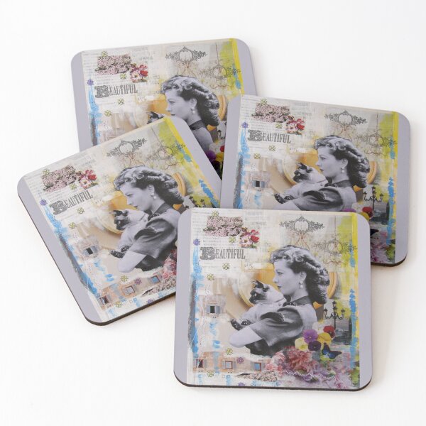 Item preview, Vivien Leigh and Siamese Cat designed and sold by collageDP.