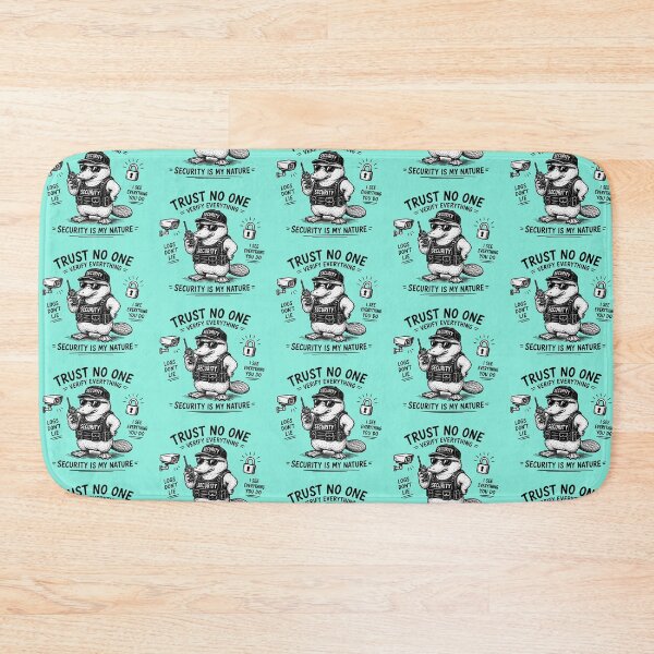 Item preview, Trust No One Verify Everything - Funny Platypus Security Guard Cartoon designed and sold by mikemuchu.