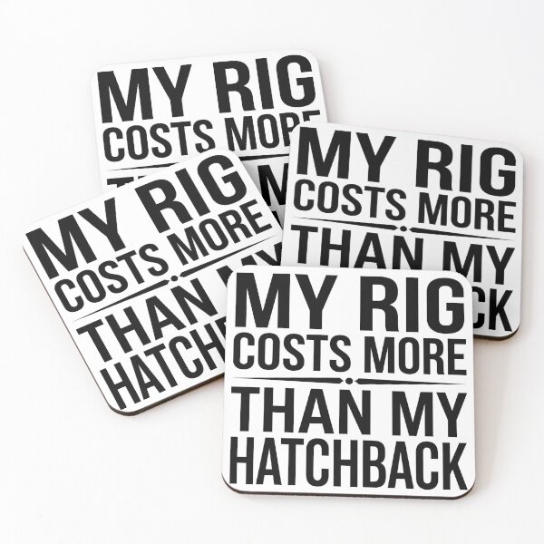 Item preview, Hatchback Vs Sim Rig Budget - Sim Racing Humor designed and sold by GarageGraphics.