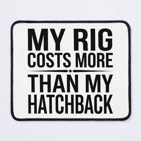 Item preview, Hatchback Vs Sim Rig Budget - Sim Racing Humor designed and sold by GarageGraphics.