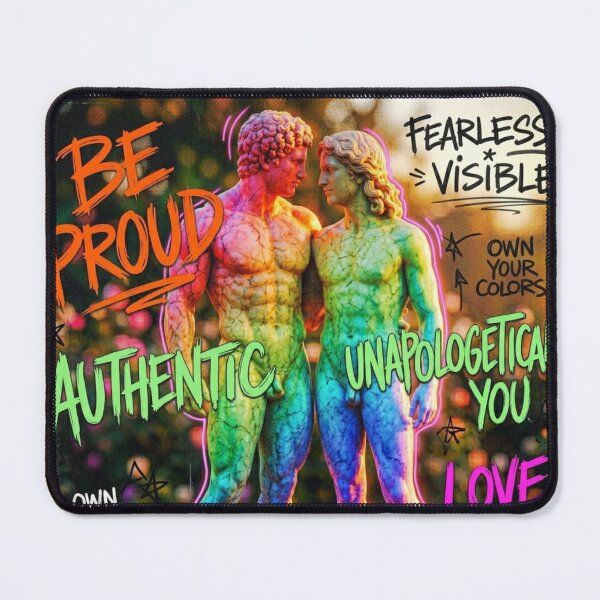 Item preview, Rainbow Marble Statues – Pride Month LGBTQ+ Art Print queer designed and sold by DEVLUSH.