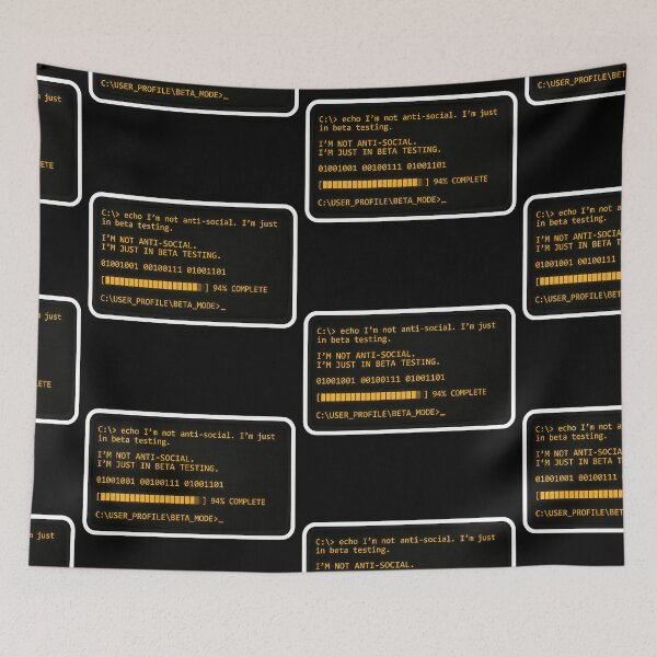 Item preview, Funny Introvert Developer Beta Testing Coding Humor designed and sold by Jankes88.