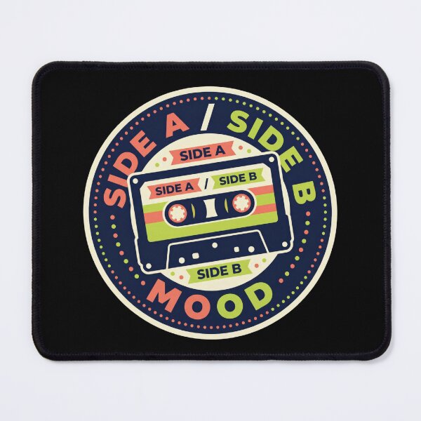 Item preview, Side A Side B Mood Retro Cassette Badge designed and sold by Sketchlegacy.