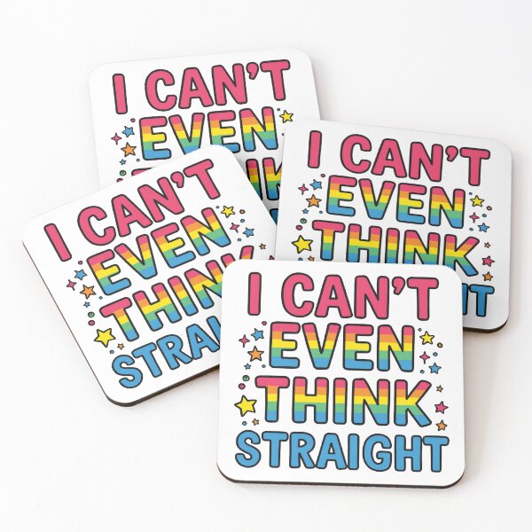 Item preview, I Can't Even Think Straight Funny Pride Shirt | LGBTQ Humor T-Shirt designed and sold by Vvmd.