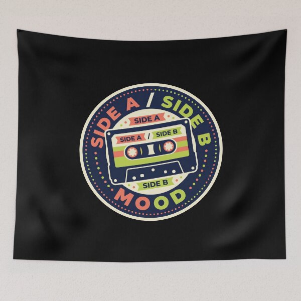 Item preview, Side A Side B Mood Retro Cassette Badge designed and sold by Sketchlegacy.