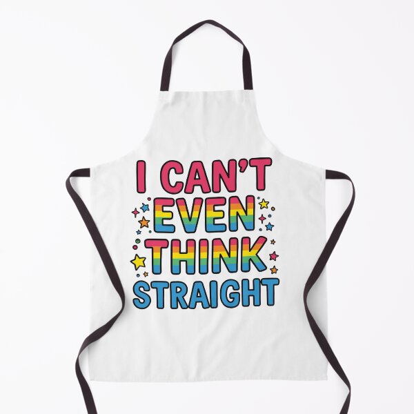 Item preview, I Can't Even Think Straight Funny Pride Shirt | LGBTQ Humor T-Shirt designed and sold by Vvmd.
