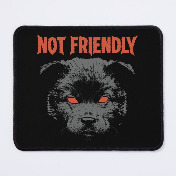 Item preview, Not Friendly - goth punk pup designed and sold by astrazero.