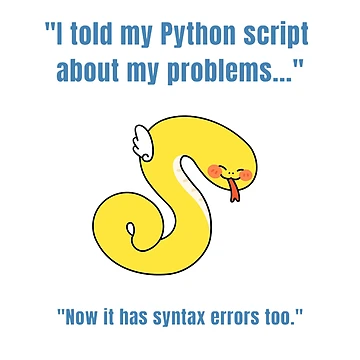 Artwork thumbnail, Funny Python Script Syntax Error Coding Humor by sam0471