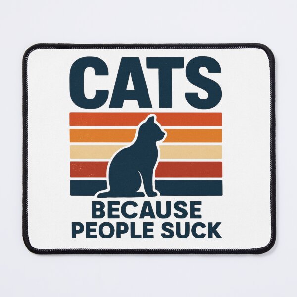 Item preview, Cats Because People Suck Funny Retro Cat Lover Gift designed and sold by ZadTicaret.