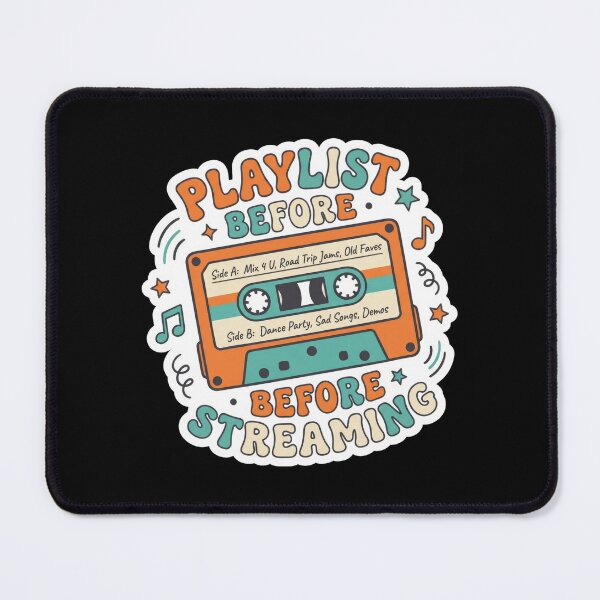 Item preview, Playlist Before Streaming Retro Cassette designed and sold by Sketchlegacy.