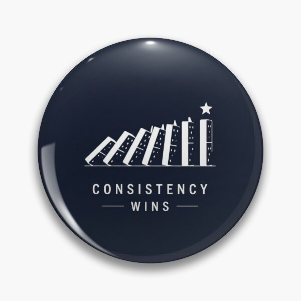 Item preview, Consistency Wins – Simple Motivation Typography Design designed and sold by ElhamiStudio.