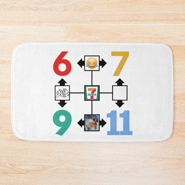 Item preview, Funny 6 7 9 11 Meme Diagram  designed and sold by RiverFF.