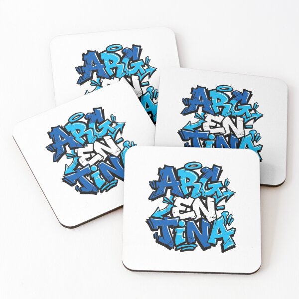 Item preview, Argentina Graffiti Street - Urban Block Text with Arrows designed and sold by FootballCrazy10.