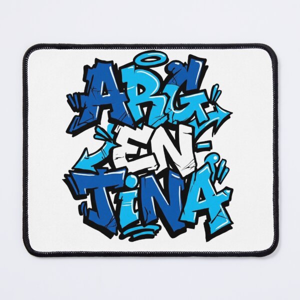 Item preview, Argentina Graffiti Street - Urban Block Text with Arrows designed and sold by FootballCrazy10.