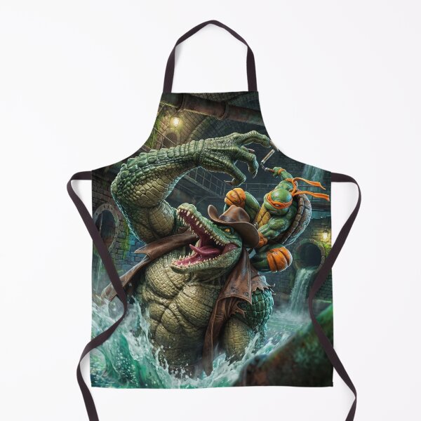 Item preview, Ninja Turtles Mikey vs Leatherhead designed and sold by Neon Jungle.