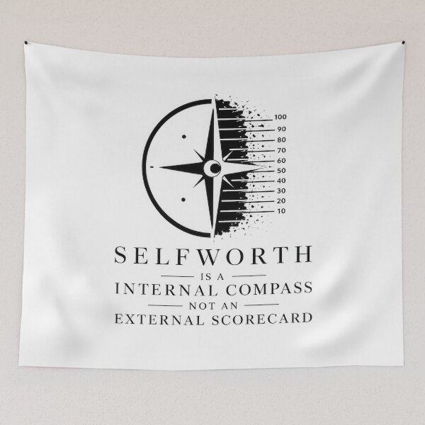 Item preview, Selfworth Is A Internal Compass Not An External Scorecard designed and sold by Amsterdam Shop.
