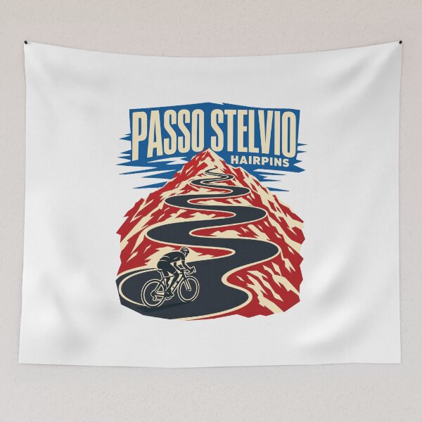 Item preview, Passo Stelvio Hairpins Road Cycling Alps Ascent designed and sold by pirminio.