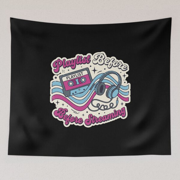 Item preview, Retro Playlist Cassette And Headphones designed and sold by Sketchlegacy.