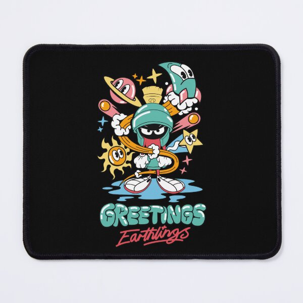 Item preview, Greetings Earthlings Retro Space Alien Cartoon designed and sold by by2pals.