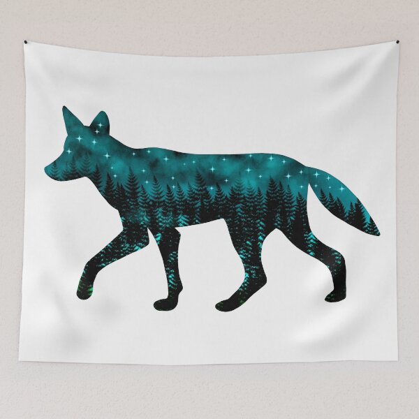 Item preview, Turquoise coyote designed and sold by Ana Gorozpe.