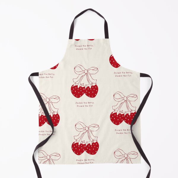 Item preview, Double the Berry Double the Fun Food Quote Feminine Design, Art for Foodies designed and sold by SpringTeaDesigns.
