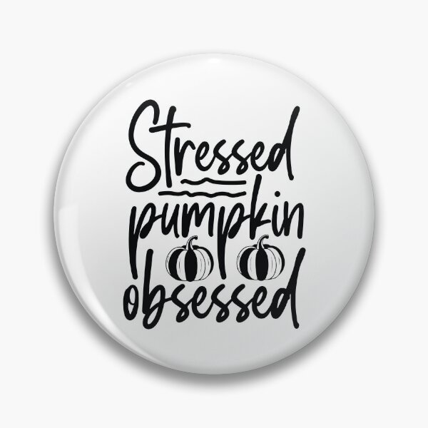 Item preview, Stressed Pumpkin Obsessed - Cute Autumn Fall Leaves Orange Coffee Cozy Warm Funny Pun Gift designed and sold by FuzionRaptor.
