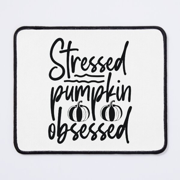 Item preview, Stressed Pumpkin Obsessed - Cute Autumn Fall Leaves Orange Coffee Cozy Warm Funny Pun Gift designed and sold by FuzionRaptor.