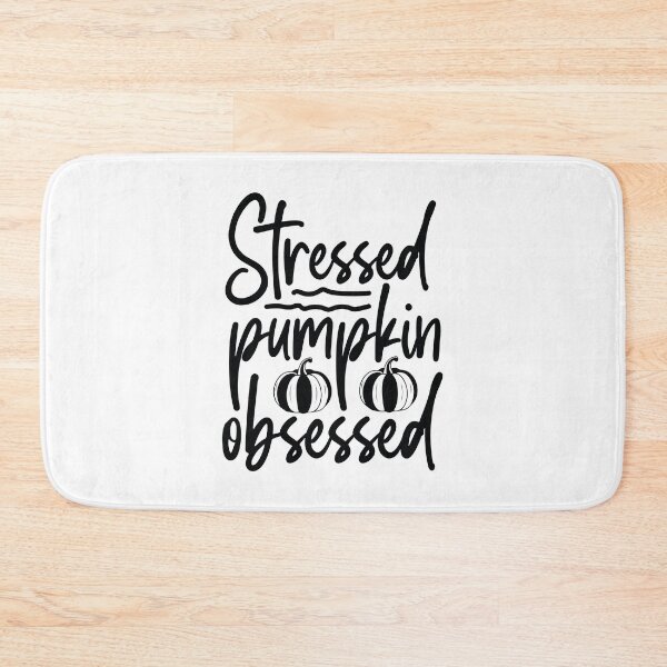 Item preview, Stressed Pumpkin Obsessed - Cute Autumn Fall Leaves Orange Coffee Cozy Warm Funny Pun Gift designed and sold by FuzionRaptor.