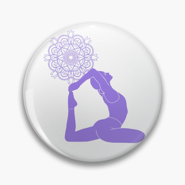 Item preview, King Pigeon Yoga Pose With Mandala designed and sold by Laanas55.