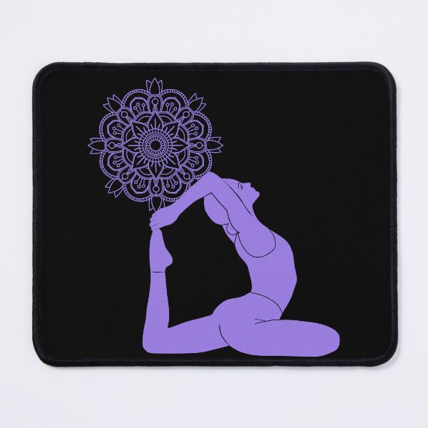 Item preview, King Pigeon Yoga Pose With Mandala designed and sold by Laanas55.