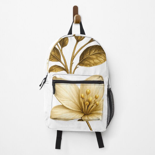 Item preview, Vintage Golden Jasmine Flower – Elegant Botanical Floral Illustration designed and sold by Joyfulfabric.