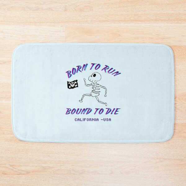 Item preview, Born To Run Bound To Die Retro Glitch Skull California designed and sold by creativerooney.