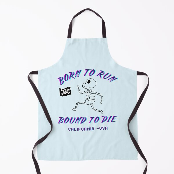 Item preview, Born To Run Bound To Die Retro Glitch Skull California designed and sold by creativerooney.