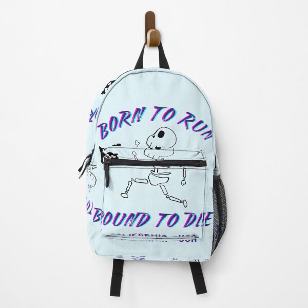 Item preview, Born To Run Bound To Die Retro Glitch Skull California designed and sold by creativerooney.