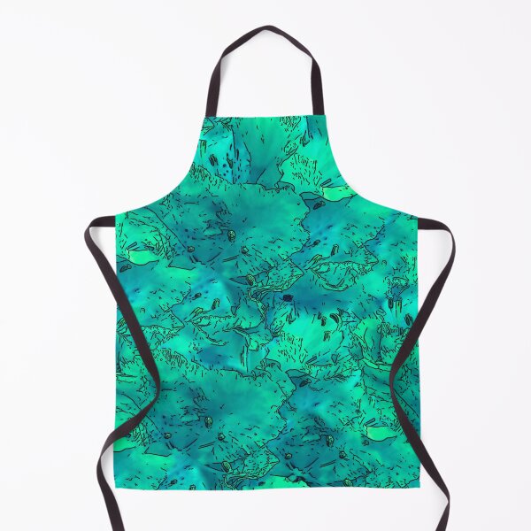 Item preview, Blue and Turquoise Azalea Pattern, Abstract designed and sold by Brightside-art.