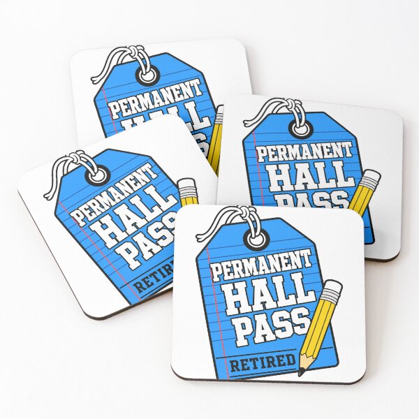 Item preview, Retired Teachers Permanent Hall Pass Retirement designed and sold by pirminio.