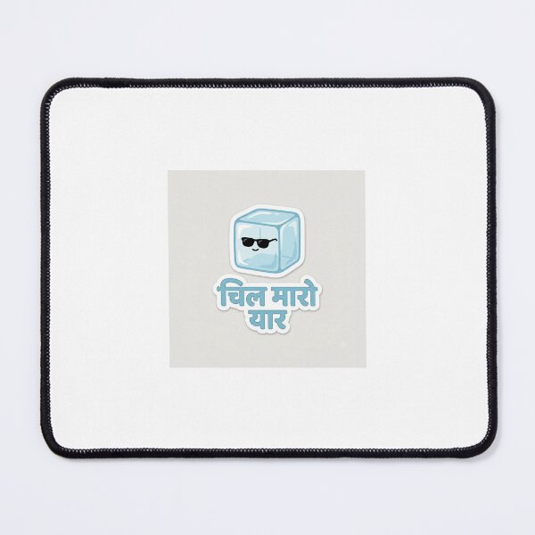 Item preview, Chill Maaro Yaar Cute Ice Cube Sunglasses Sticker designed and sold by The Existential Grind.