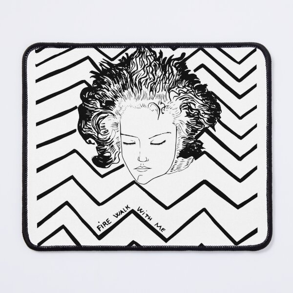 Item preview, Fire Walk With Me - Gothic Twin Peaks Line Art Portrait designed and sold by BarnBurns.