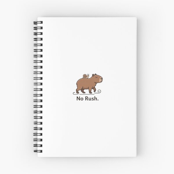 Item preview, No rush capybara| Minimalist Design designed and sold by inessiiilvaaaaa.
