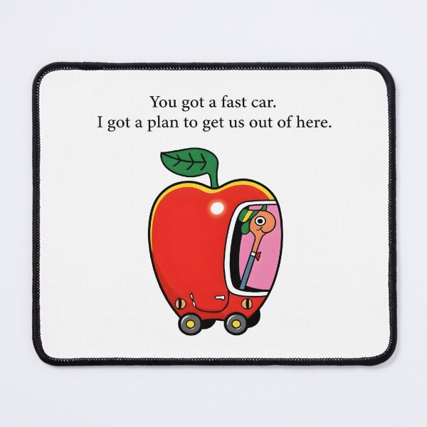 Item preview, Fast Car - Apple Car Driving Tee designed and sold by RiverFF.