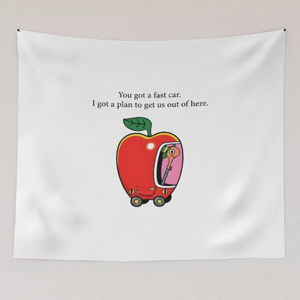 Item preview, Fast Car - Apple Car Driving Tee designed and sold by RiverFF.