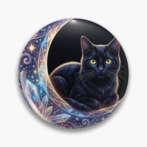 Item preview, Black Cat Navigating Celestial Compass Adventure T-Shirt designed and sold by MERAKISL.