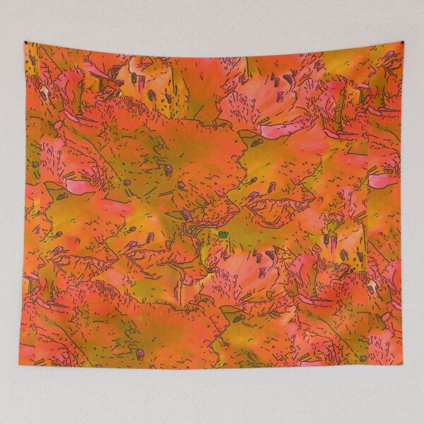 Item preview, Orange and Yellow Azalea Pattern, Abstract designed and sold by Brightside-art.