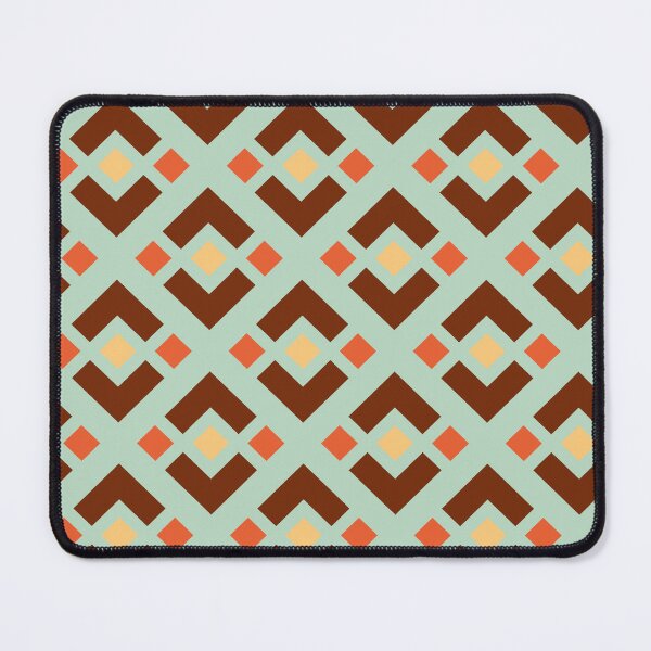 Item preview, Aztec Geometric Pattern | Brown Mint Terracotta Tribal Seamless designed and sold by Dino-Lune.