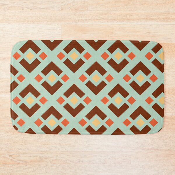 Item preview, Aztec Geometric Pattern | Brown Mint Terracotta Tribal Seamless designed and sold by Dino-Lune.