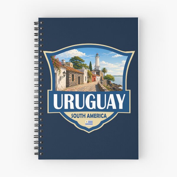 Item preview, Uruguay Illustration Retro Badge designed and sold by KrisSidDesigns.