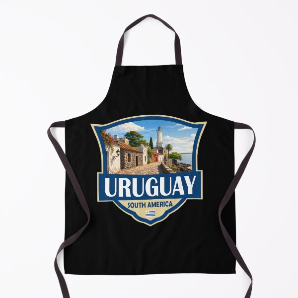 Item preview, Uruguay Illustration Retro Badge designed and sold by KrisSidDesigns.