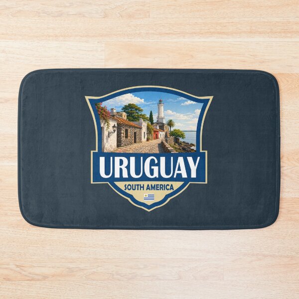 Item preview, Uruguay Illustration Retro Badge designed and sold by KrisSidDesigns.