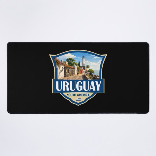 Item preview, Uruguay Illustration Retro Badge designed and sold by KrisSidDesigns.